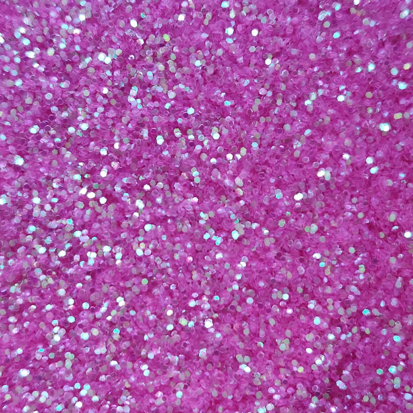 Glitter Elements - Iridescent Hot Pink - 0.6mm Hex