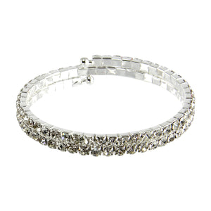 Wrap-Around Diamante Corsage Bracelets