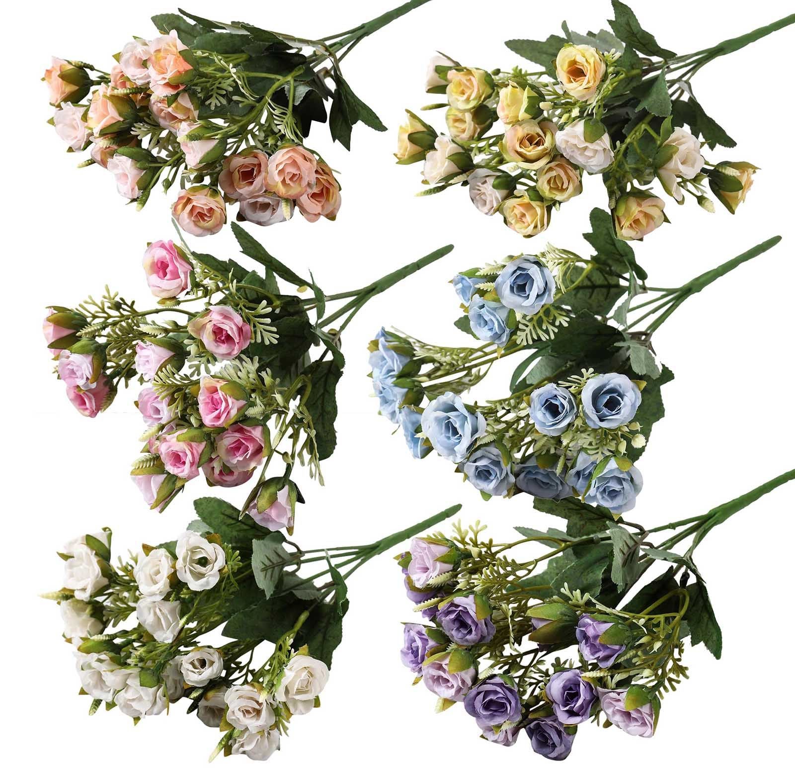 Bunch of 15 Small Rose Flowers