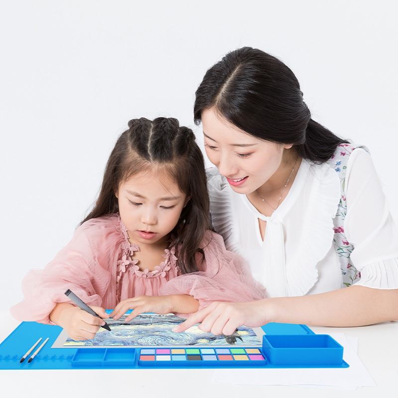 Premium Silicone Art Mats - Kids Painting Mat Washable Silicone Pad Sheet