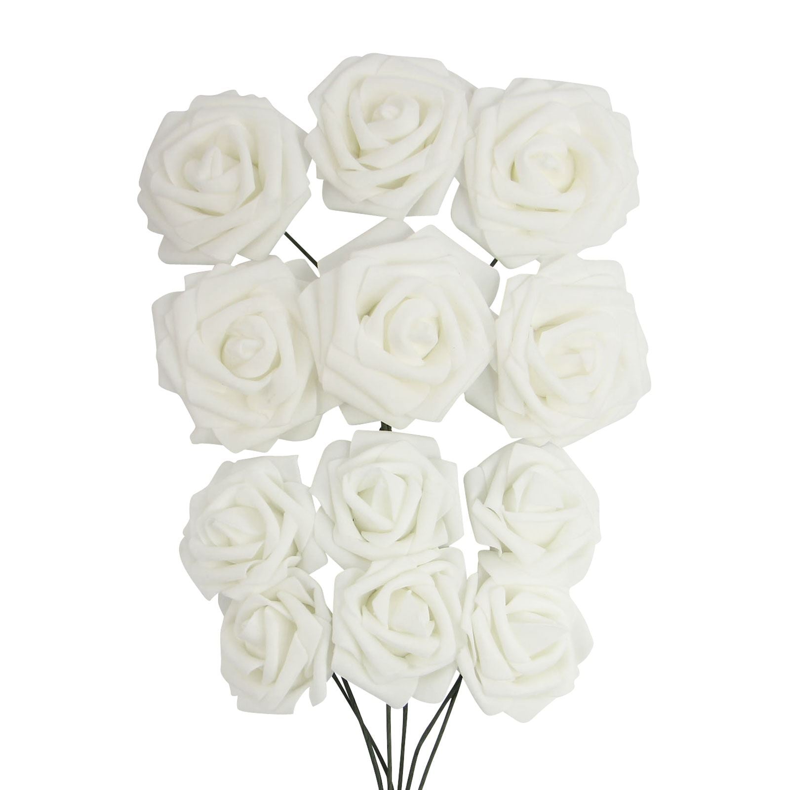 Colourfast Foam Roses - 6 Bunches - Regular