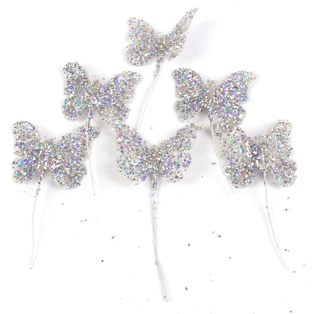 Full Glittered Butterfly Picks