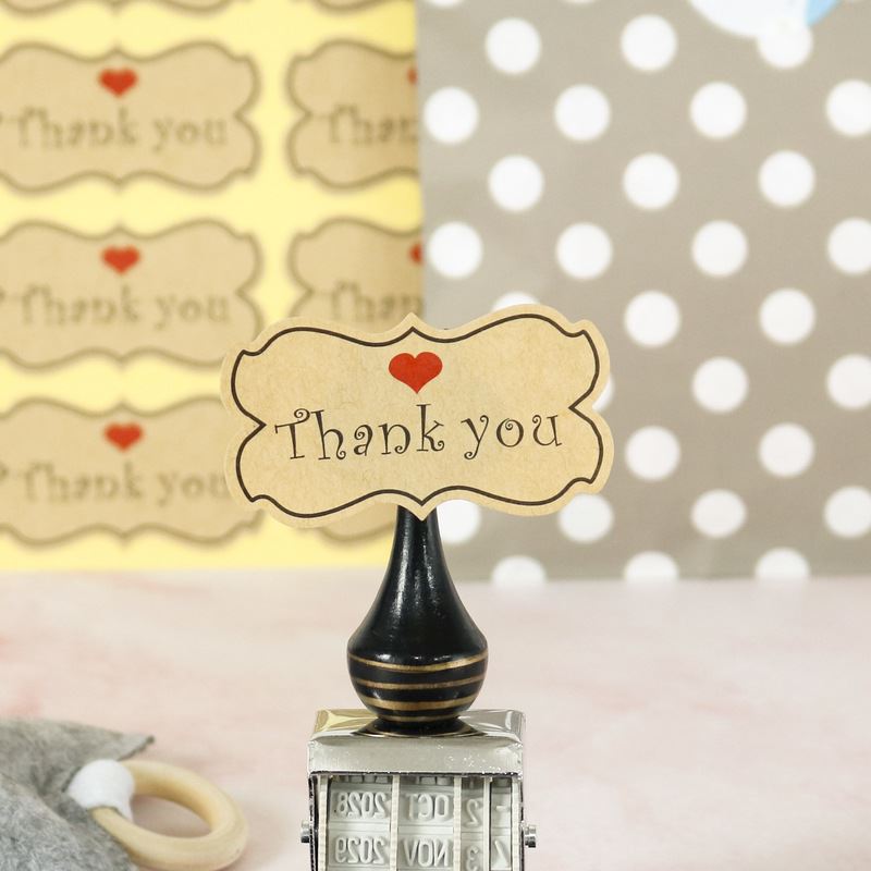 Sticker Sheets - Kraft Paper Scalloped Vintage