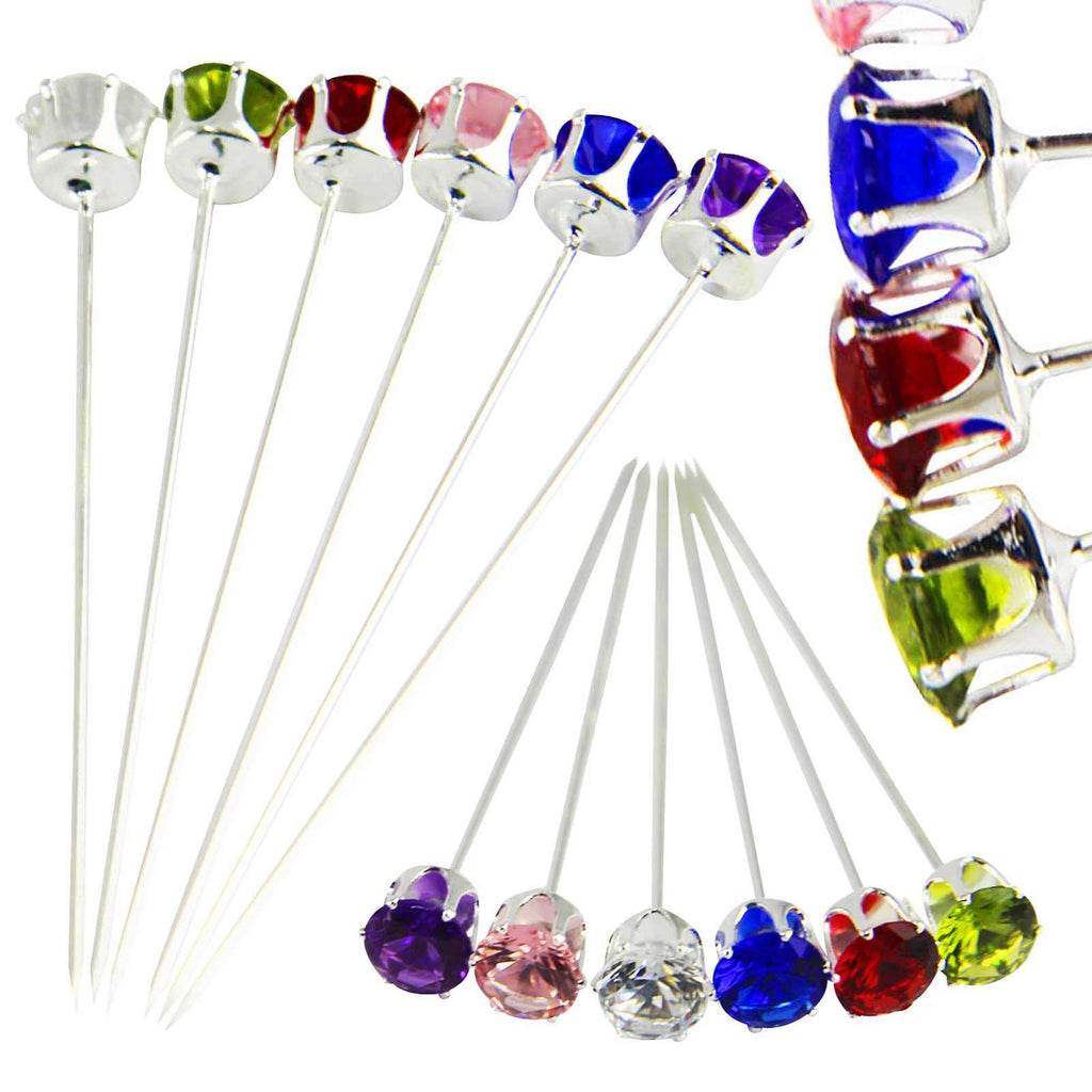 12x Premium Set Diamante Pins