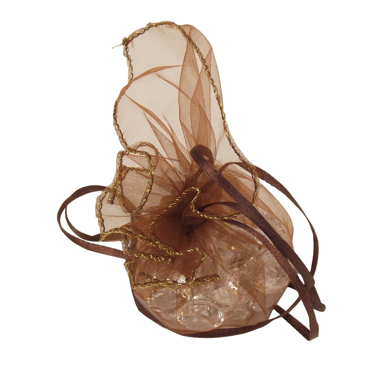 25x Organza Ruffle Pouches