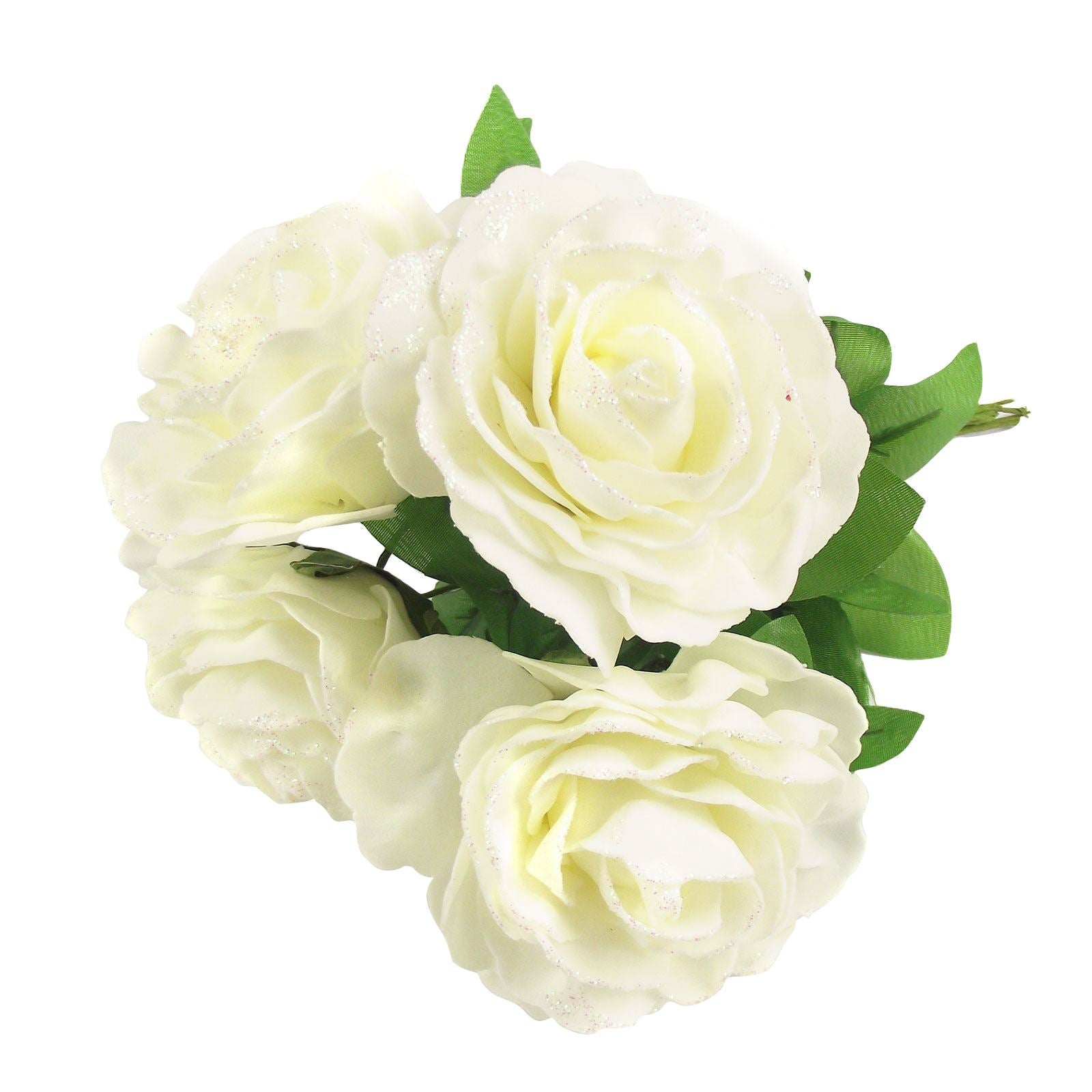 Large Glittered Bouquet of 4 Roses