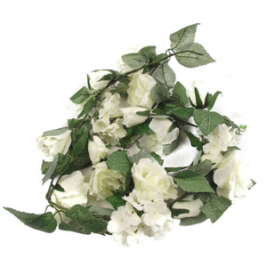 Deluxe Rose and Hydrangea Soft Touch Garlands