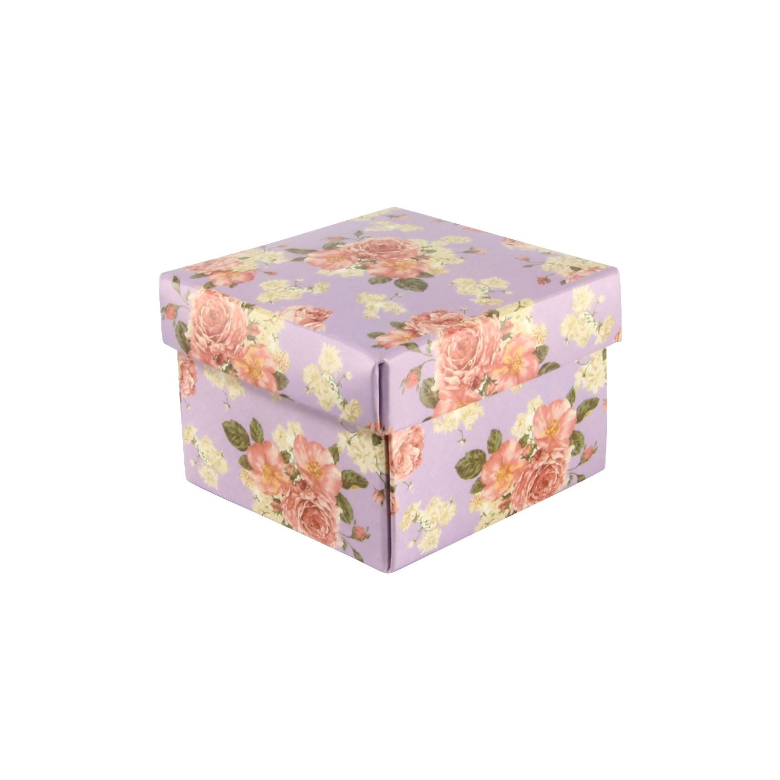 Vintage Flower Print Premium Double Sided Favour Boxes