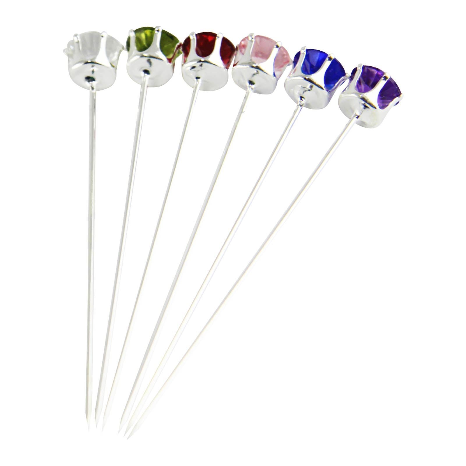 12x Premium Set Diamante Pins
