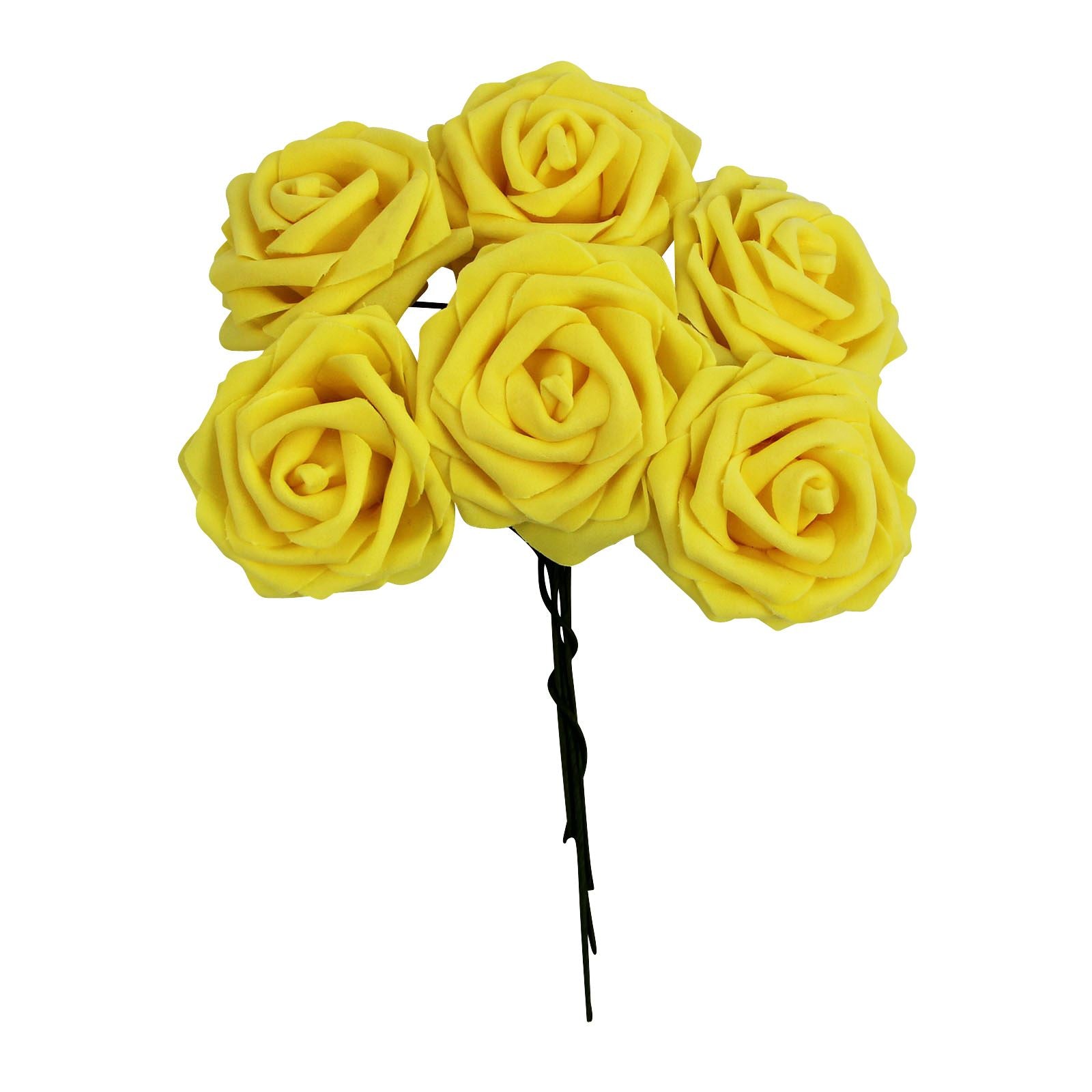 Colourfast Foam Roses - 6 Bunches - Large