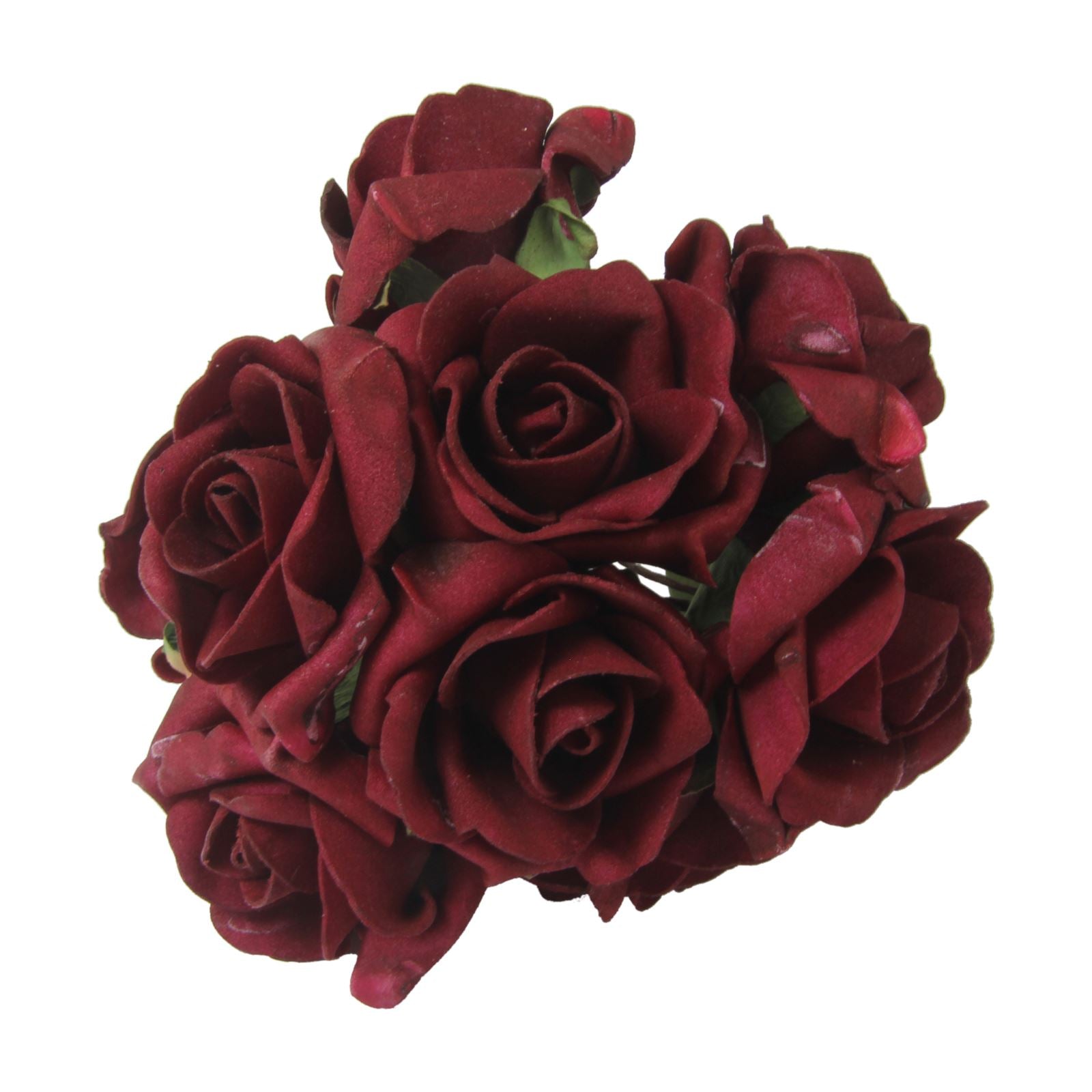 Bunch of 10 Post-Dye Foam Roses