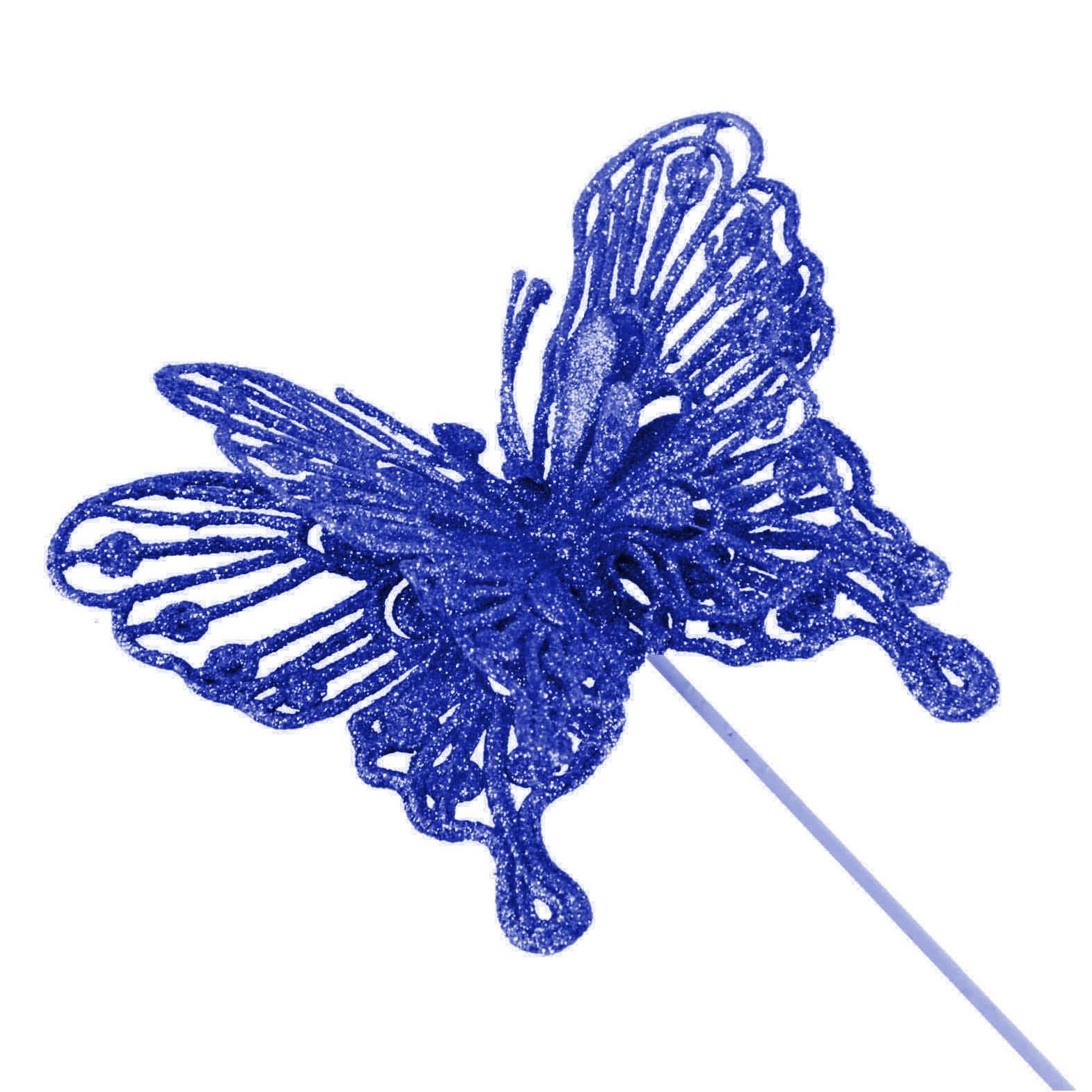Heavy Glittered Large Double Layer Butterflies