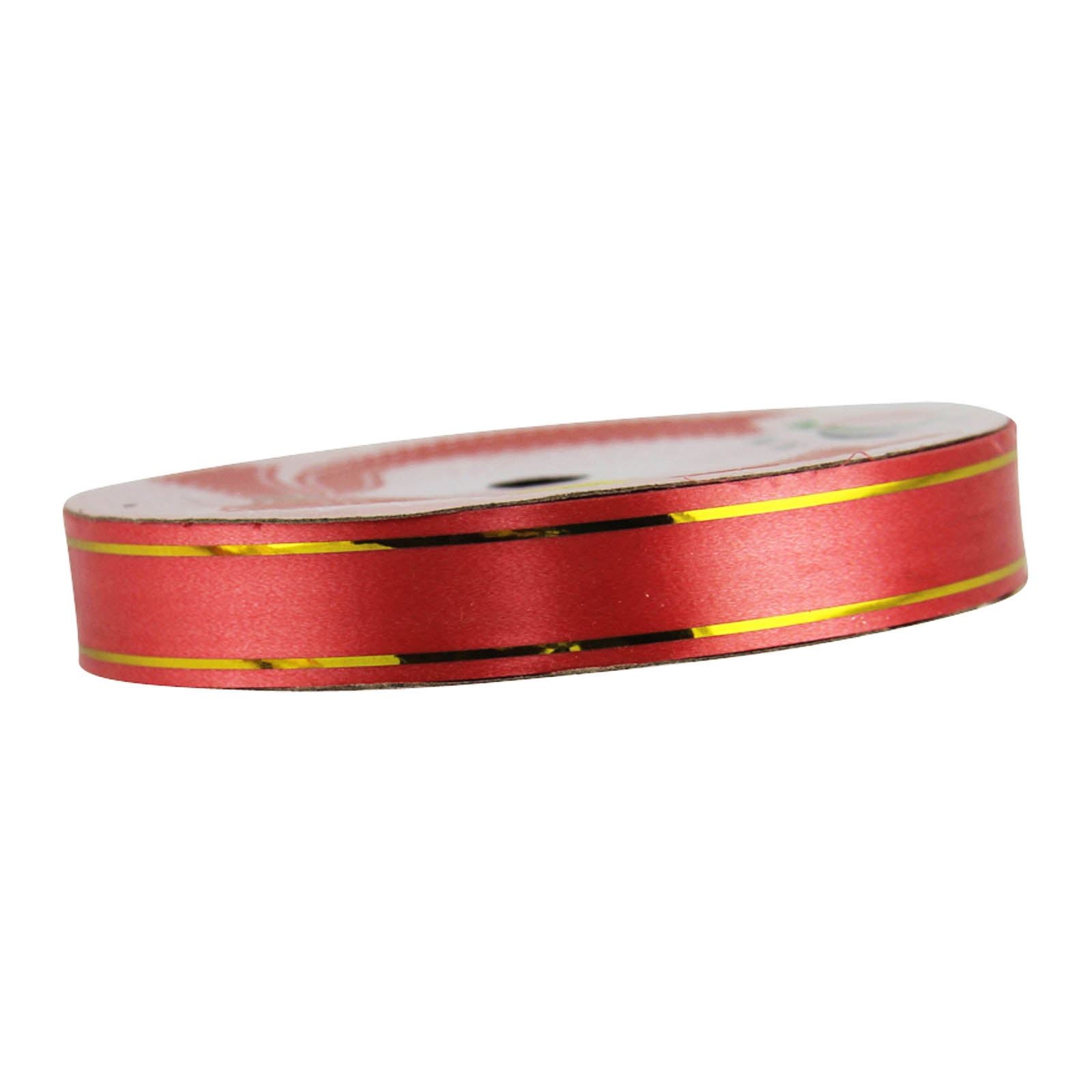 18mm Gold Striped Poly Ribbon