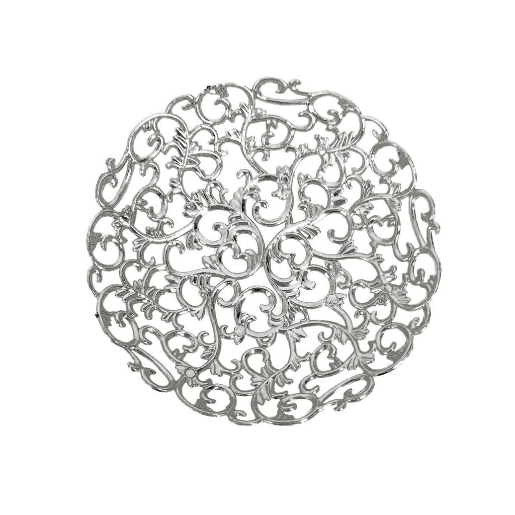 Mini Ornate Lace Effect Plastic Canape Serving Dishes