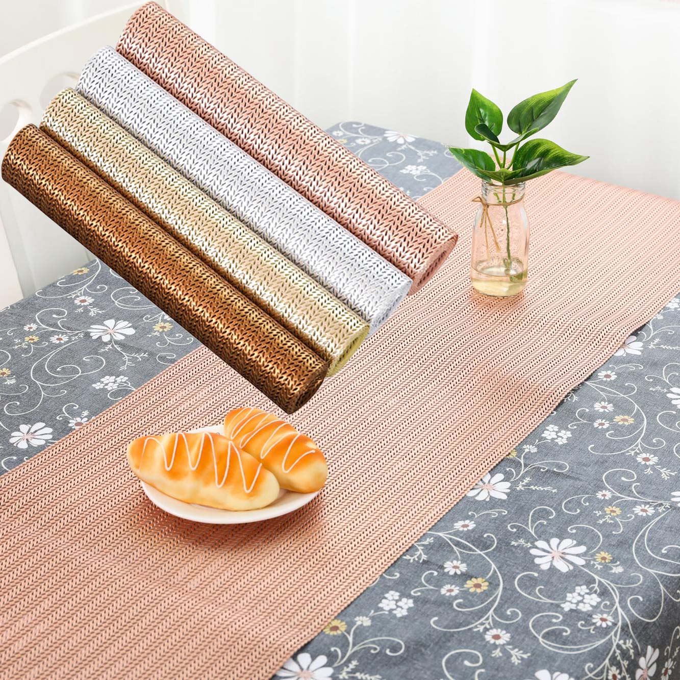Satin Metallic Table Runners