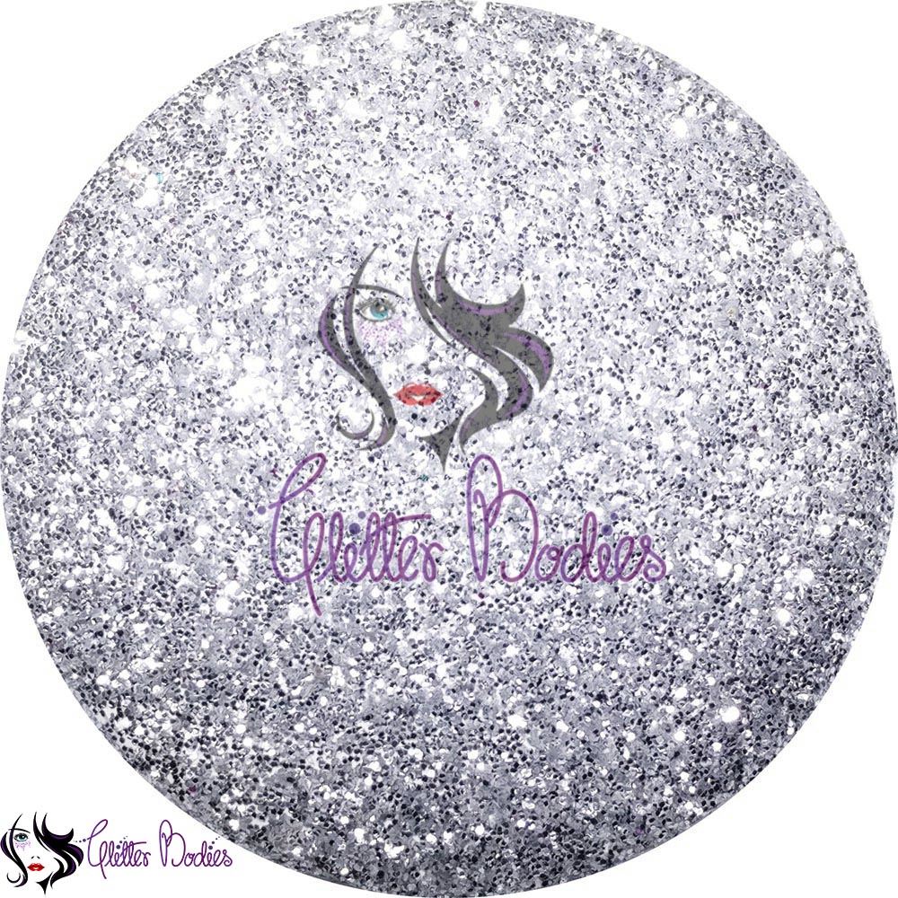 Glitterbodies Cosmetic Grade Fine Festival Glitter Pigments [Silver]