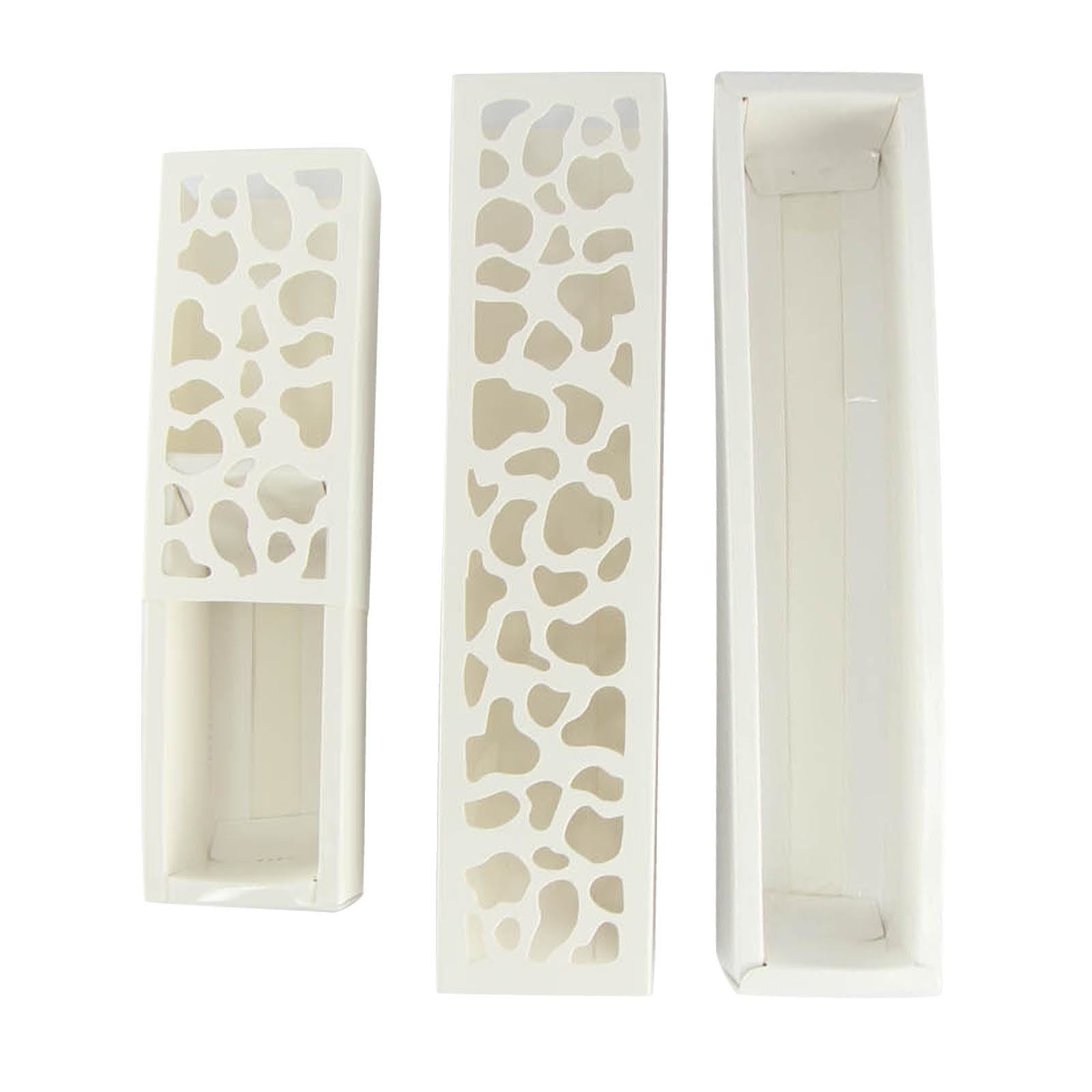 White Cut Out Macaron Boxes