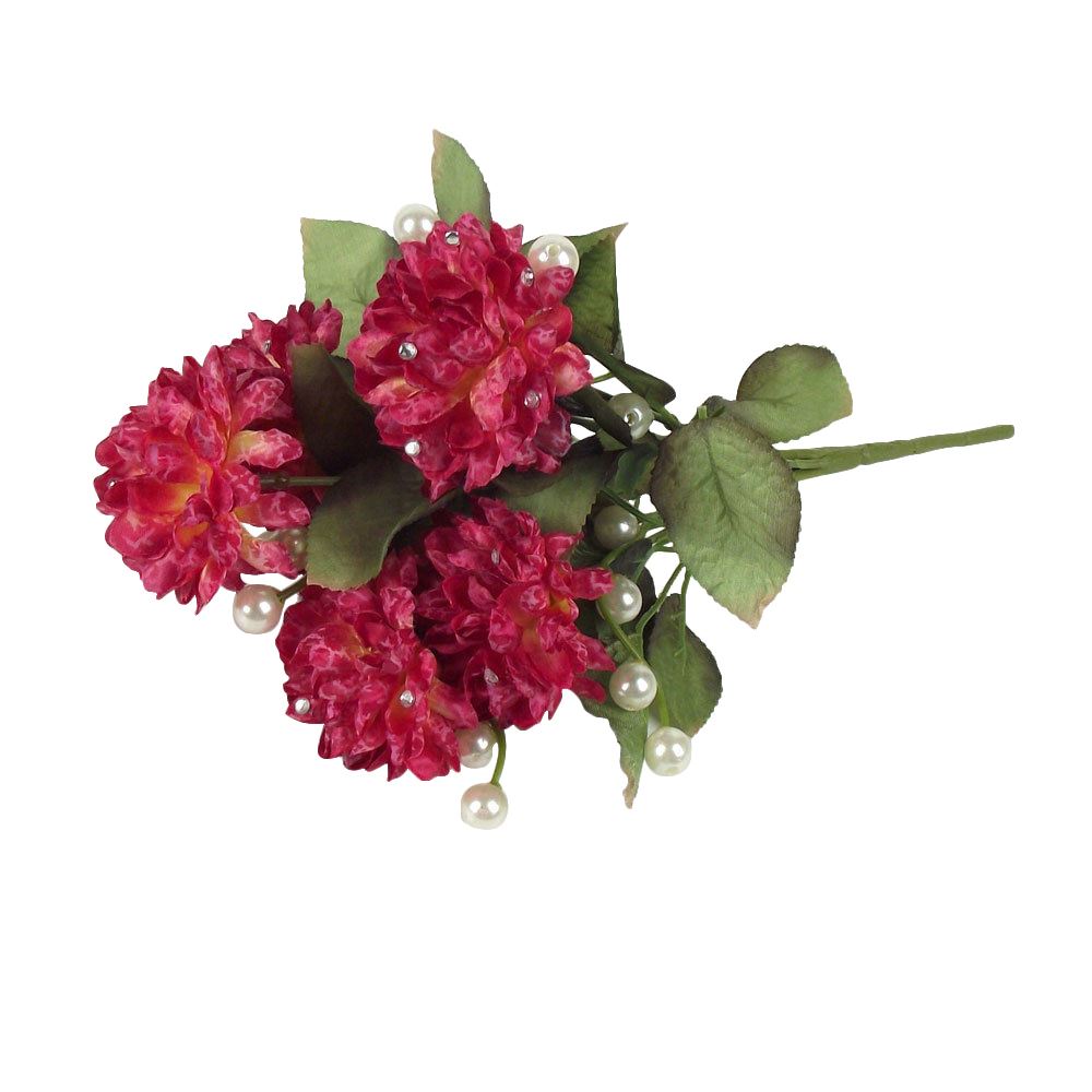 Small Ball Mum Bouquet with Diamante and Pearls