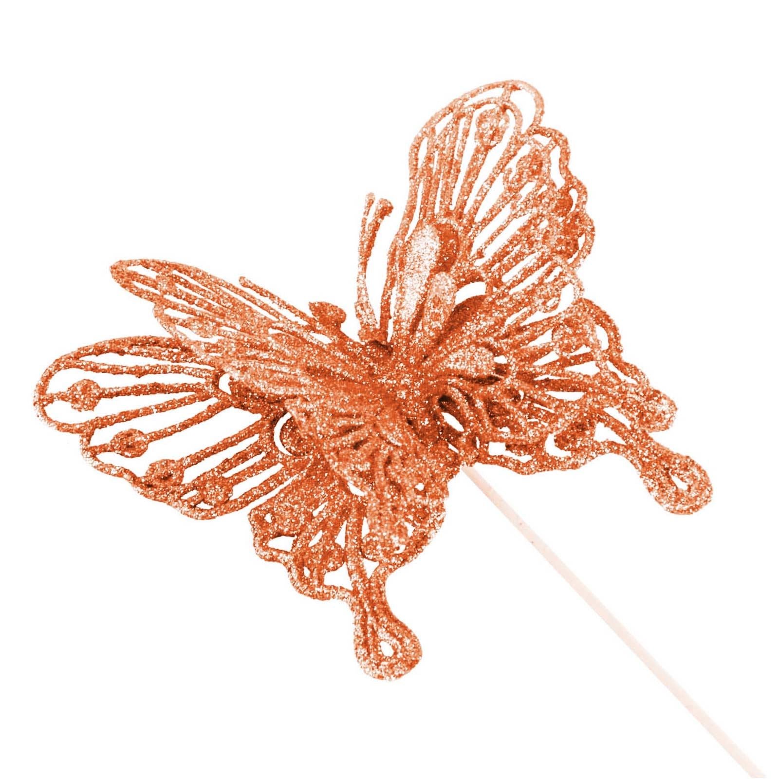 Heavy Glittered Large Double Layer Butterflies