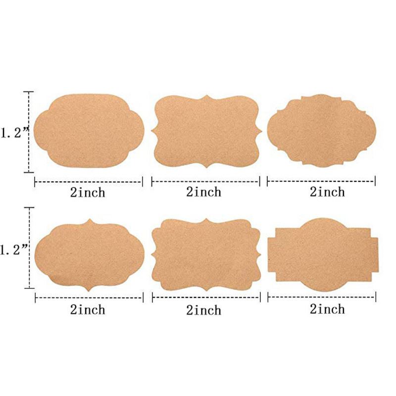 Kraft Vintage Writeable Stickers