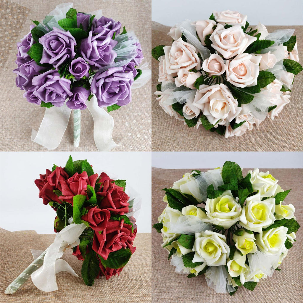Shabby Chic Rose Voile Bouquet