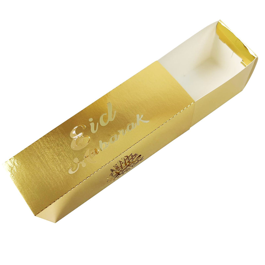 Gold Eid Mubarak Favour Boxes