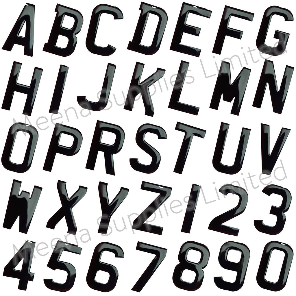 Wholesale Number Plate Letters - 3D 4D Gel & Acrylic Digits 3mm 5mm