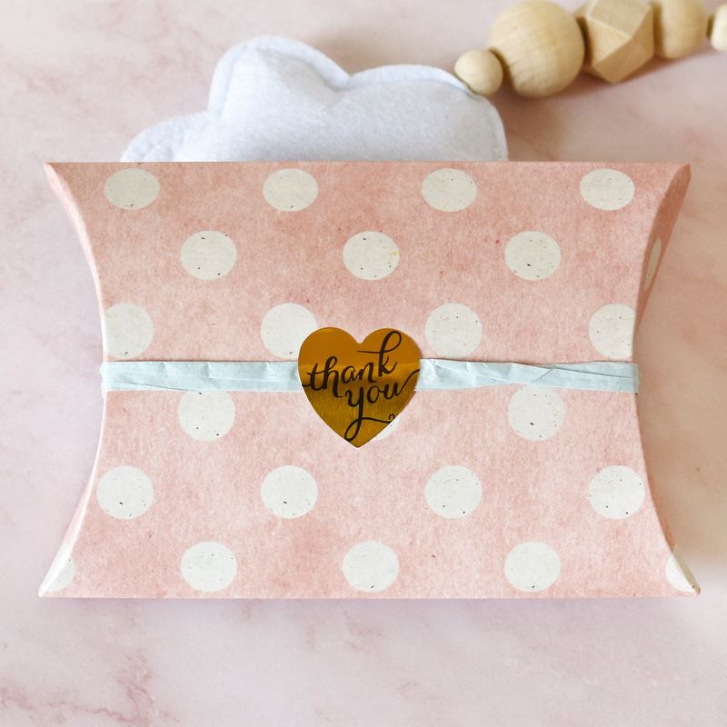 Sticker Sheets - Round and Heart Foil Thank You