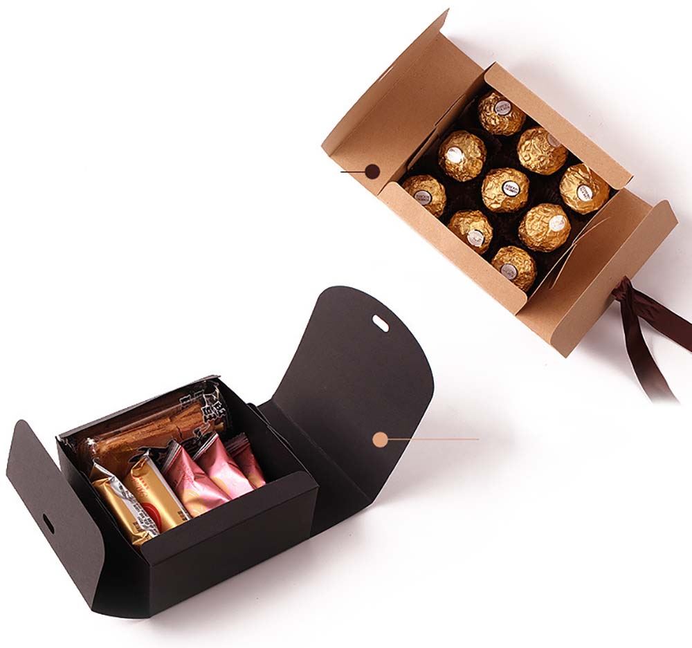 Simple Closure Gift Boxes with Ribbon