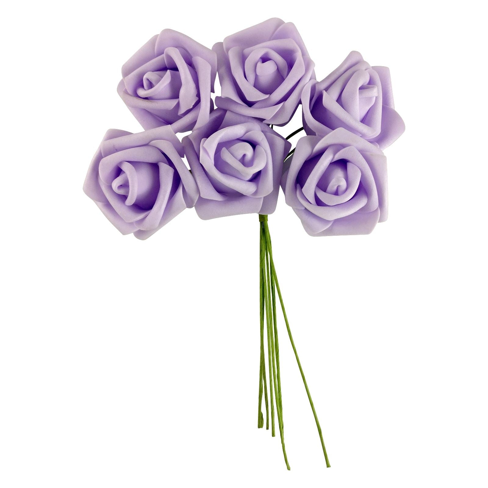 Colourfast Foam Roses - 6 Bunches - Regular
