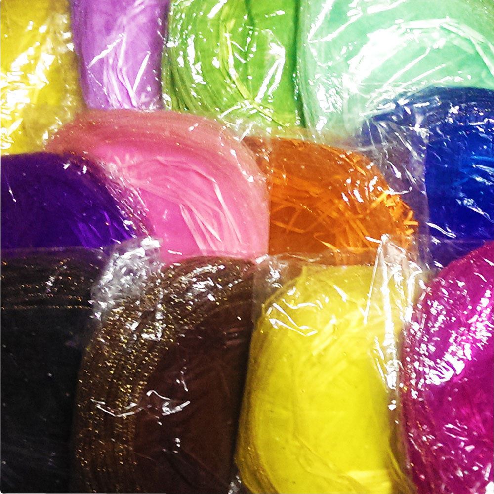 25x Organza Ruffle Pouches