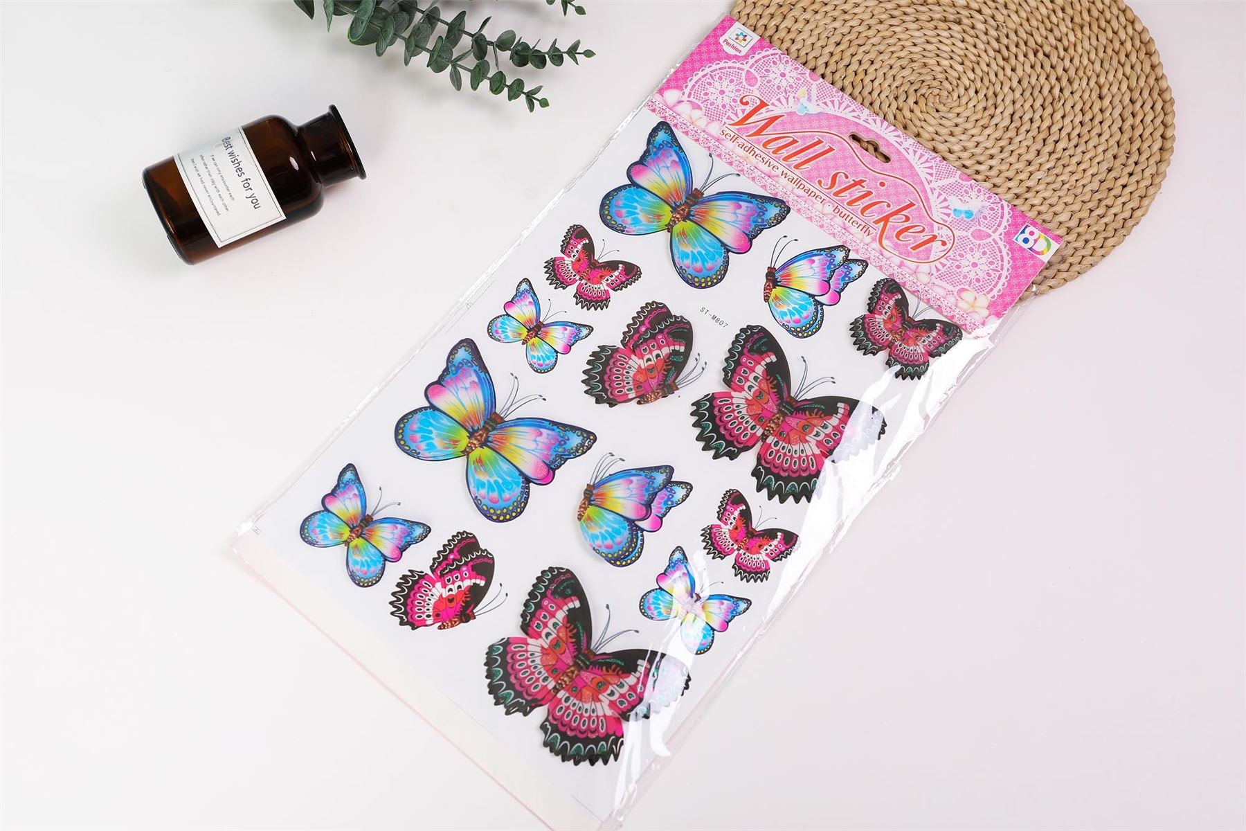 Large 3D Fluttering Butterfly Stickers