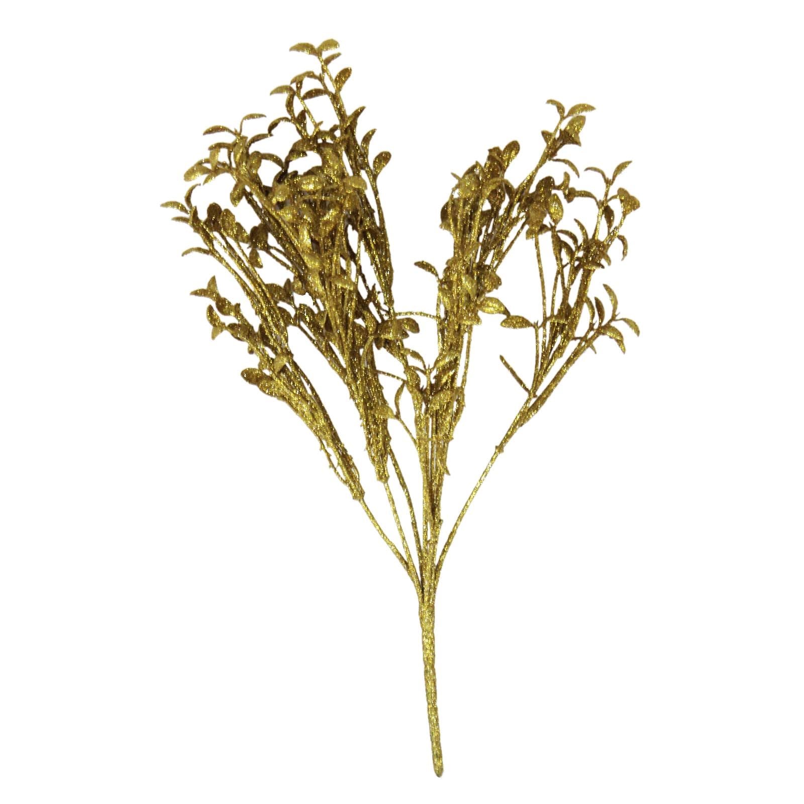 Heavy Glittered Mix Flower and Foliage Bunches