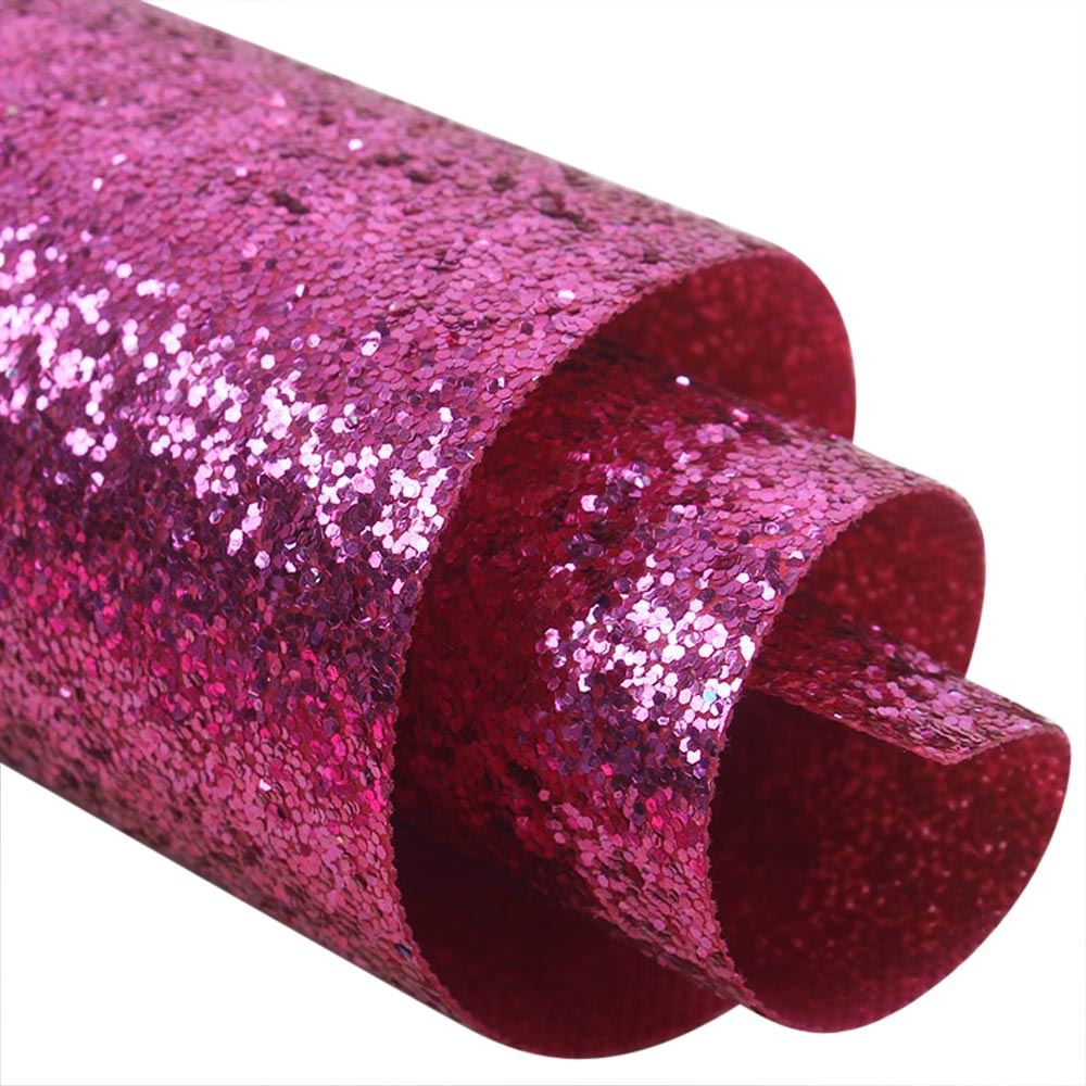 Chunky Glitter Fabric Wallpaper 16cm Borders