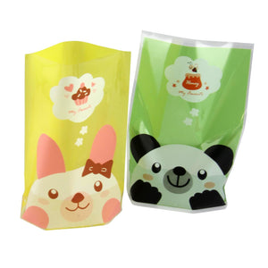 Gusset Panda and Bunny Print Bags