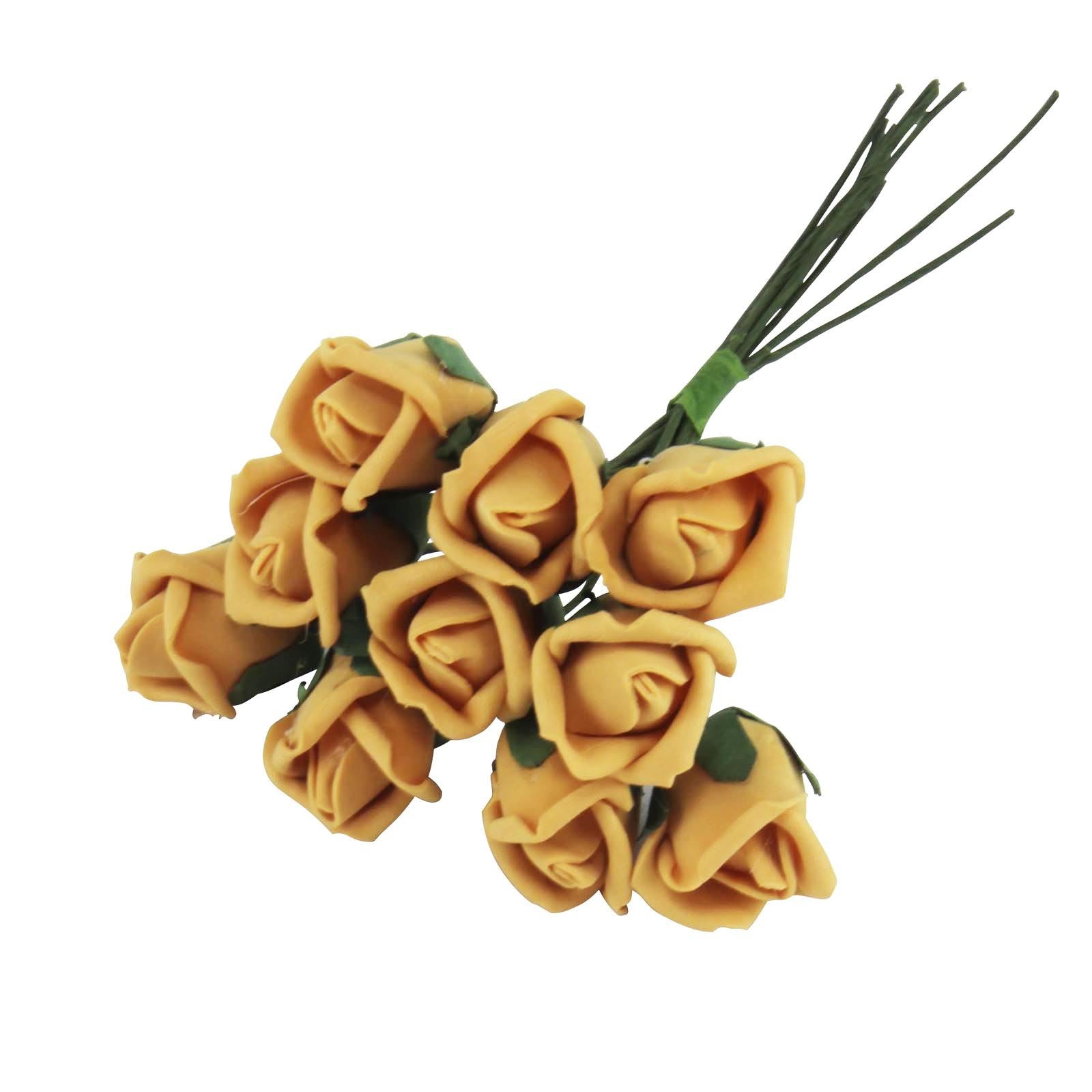 Bunch of 10 Foam Rose Buds