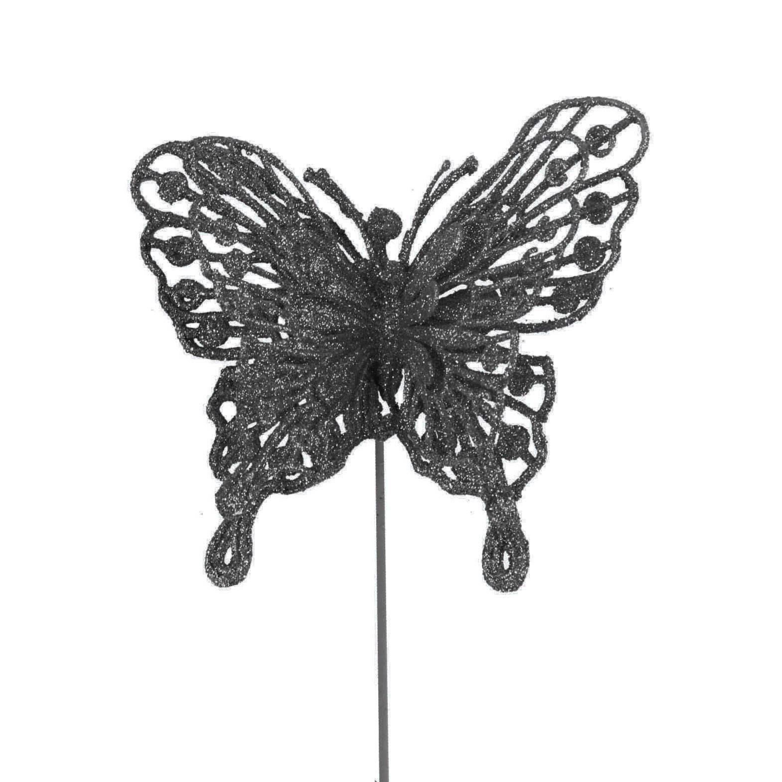 Heavy Glittered Large Double Layer Butterflies