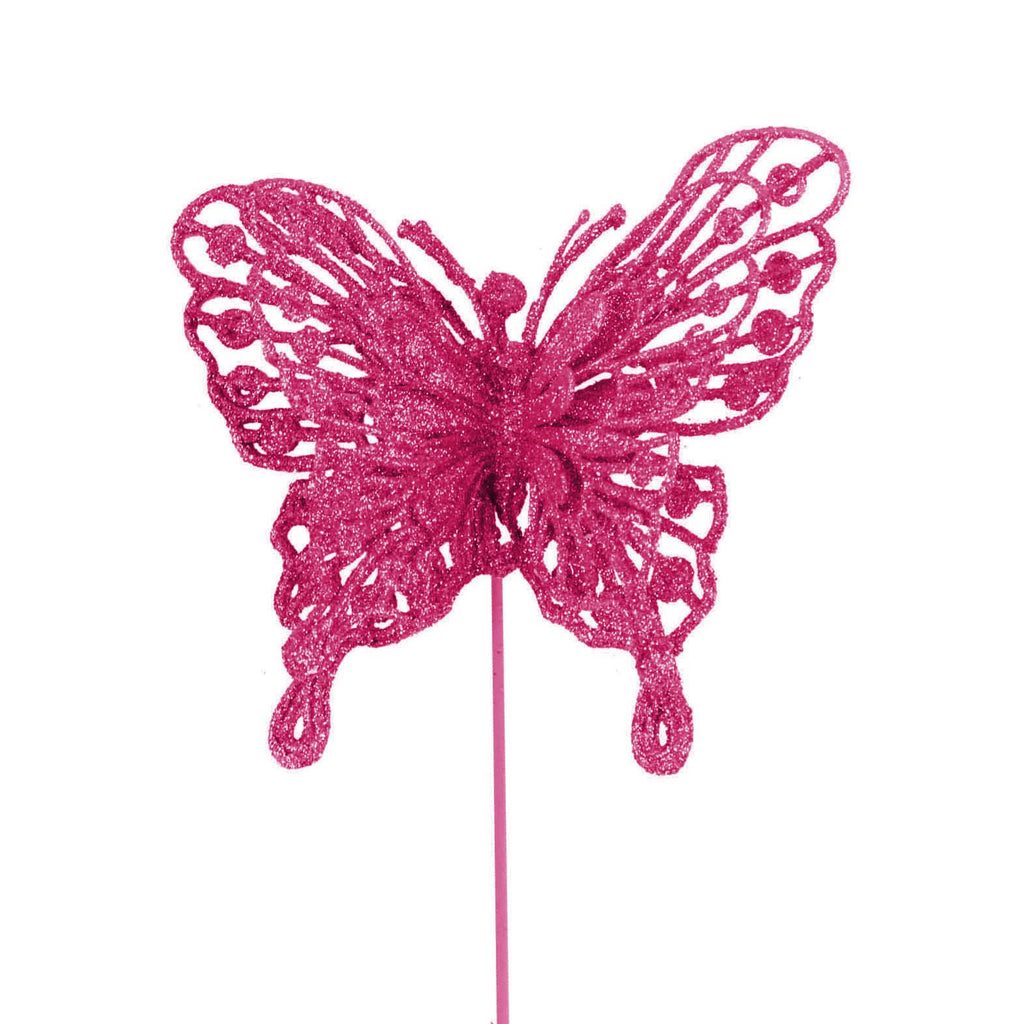 Heavy Glittered Large Double Layer Butterflies