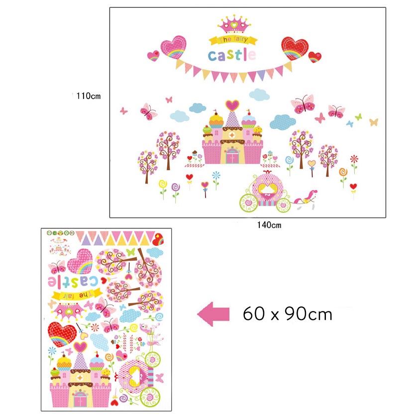 XL Princess Fairy Castle Wall Vinyl