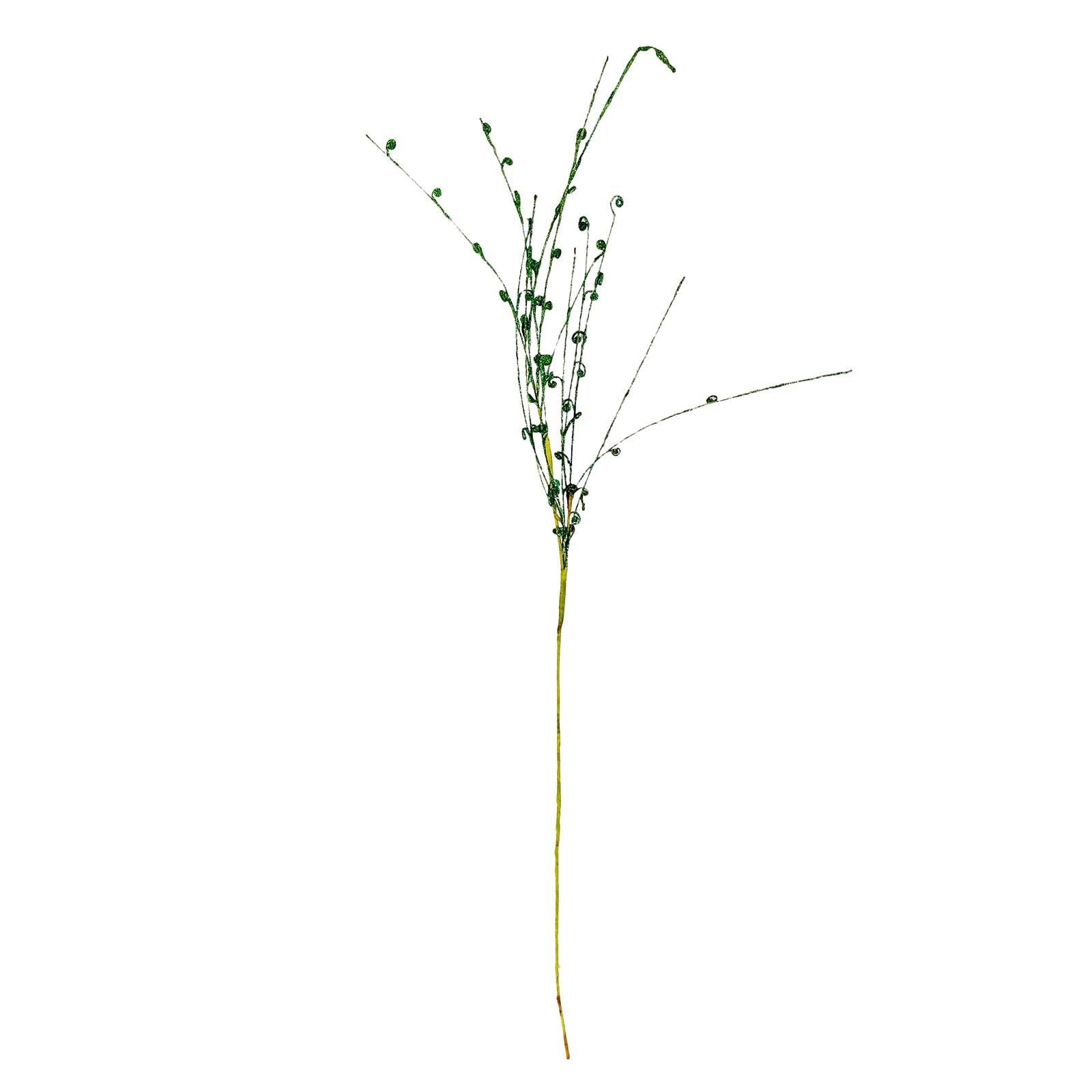 2x Extra Long Glitter Twig Spray Stems