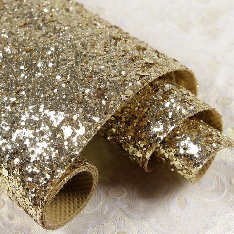 Chunky Glitter Fabric Wallpaper