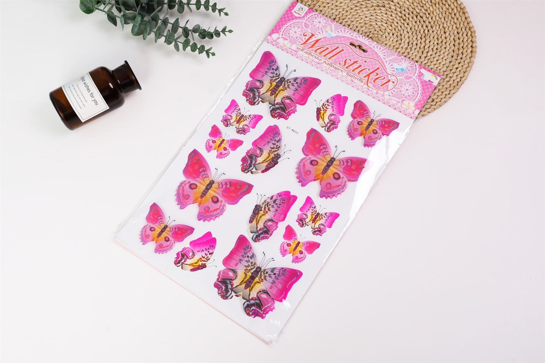 Large 3D Fluttering Butterfly Stickers
