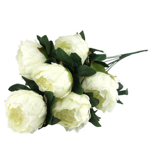 7 Head Large Peony Flower Bunch