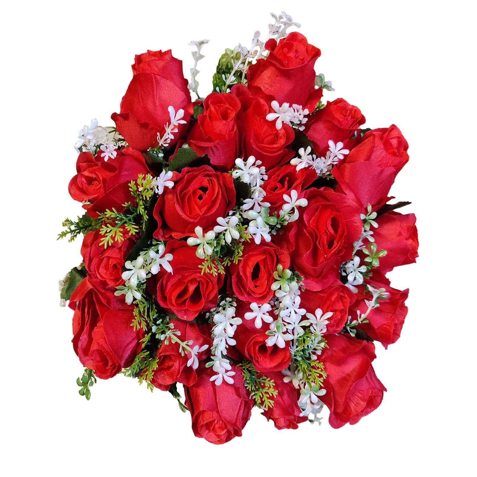 Large Bunch of 21 Rose Buds