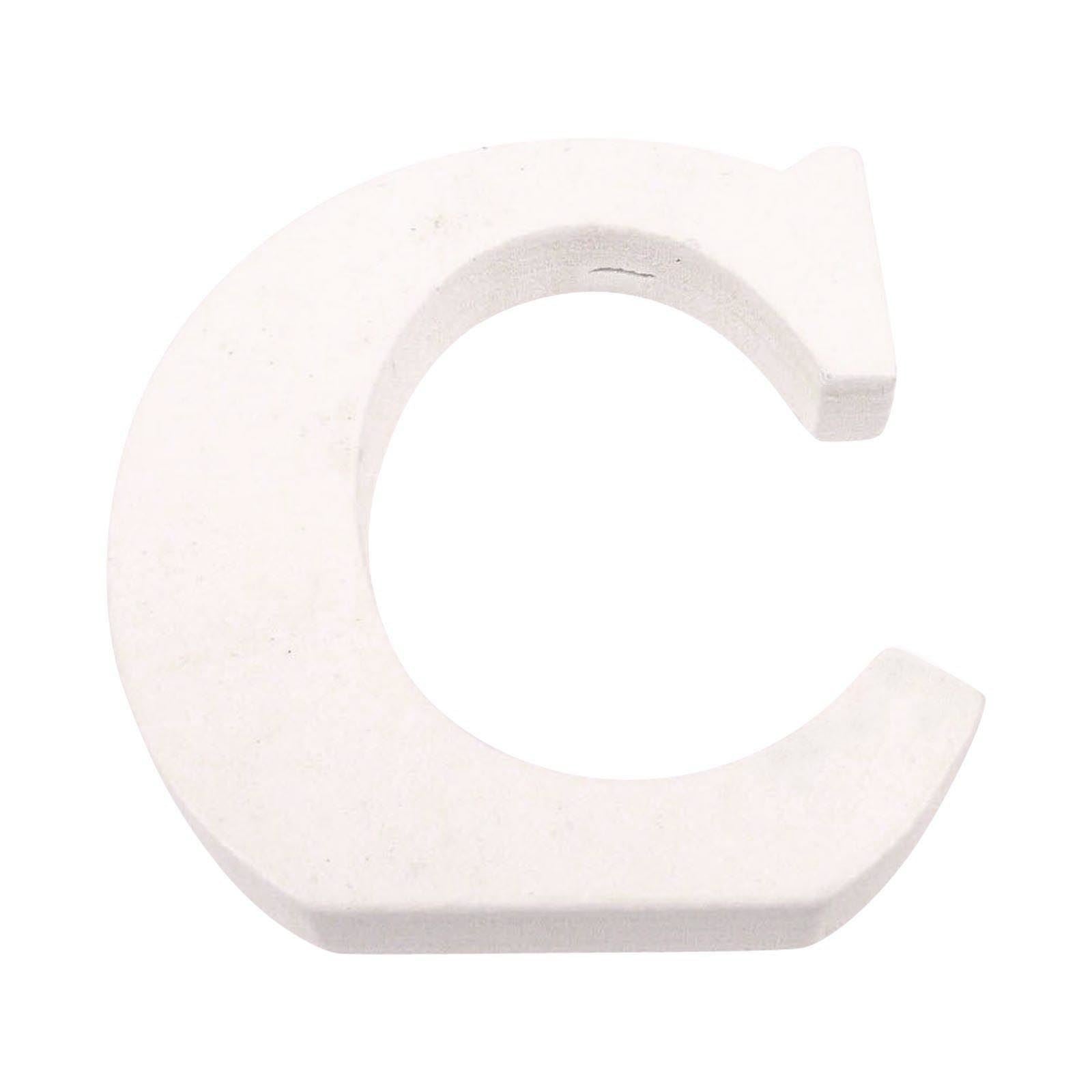 8cm White Painted Wooden Numbers and Alphabets