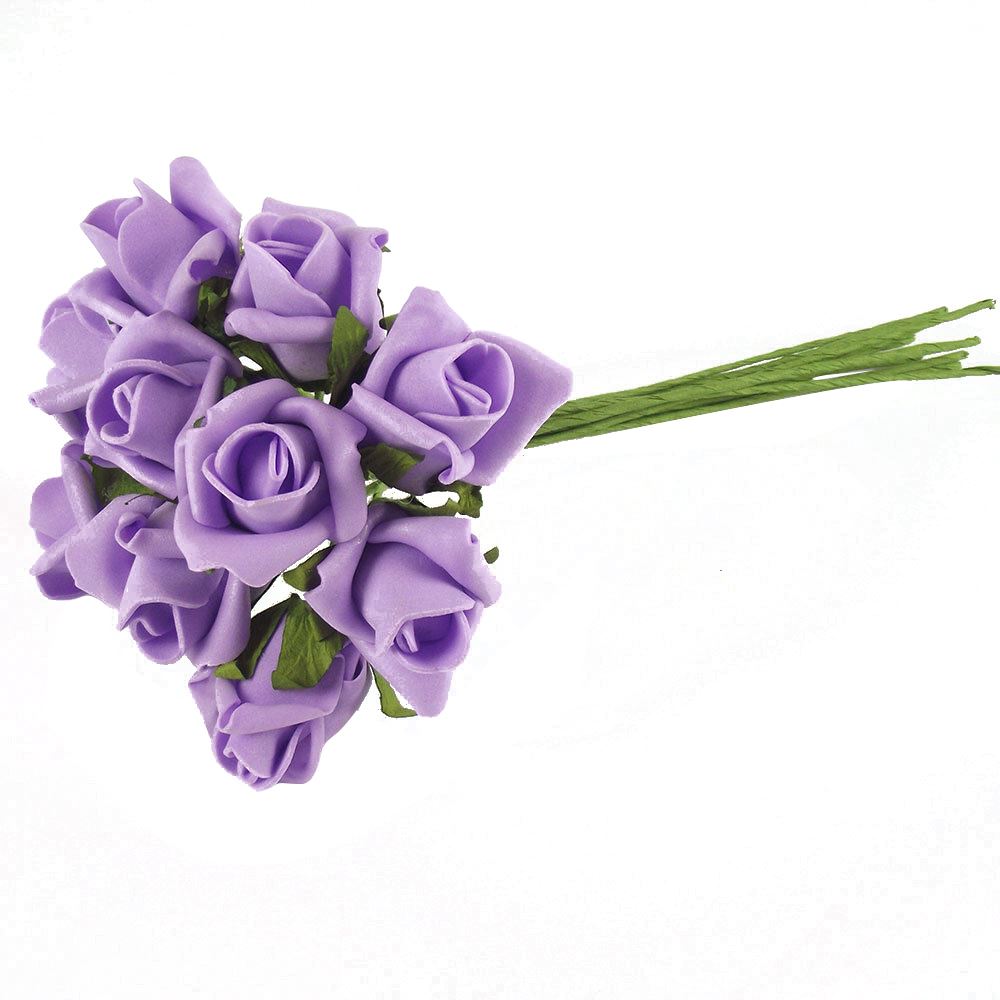 Bunch of 10 Foam Rose Buds