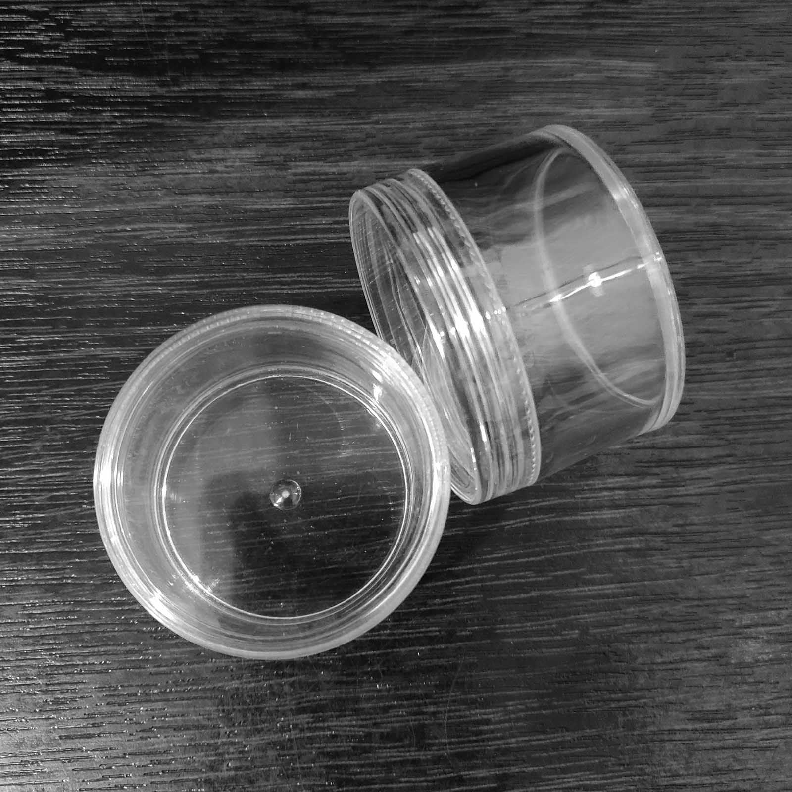 Clear Acrylic Cosmetic Screw Jars