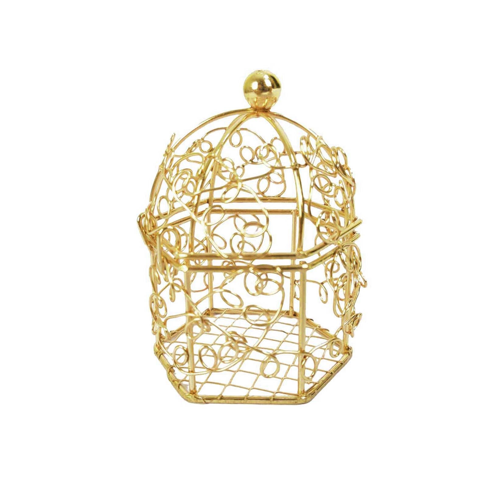 Mini Swirly Bird Cage Favours