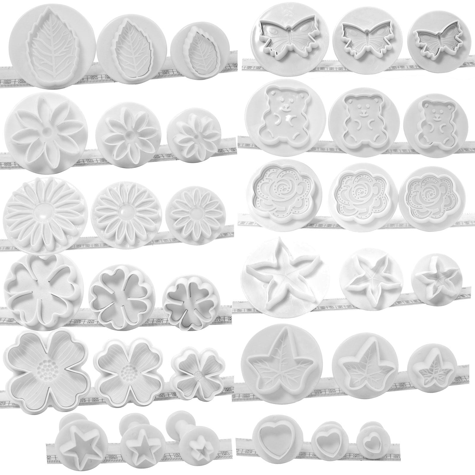 Set of Three Plunger Cutters