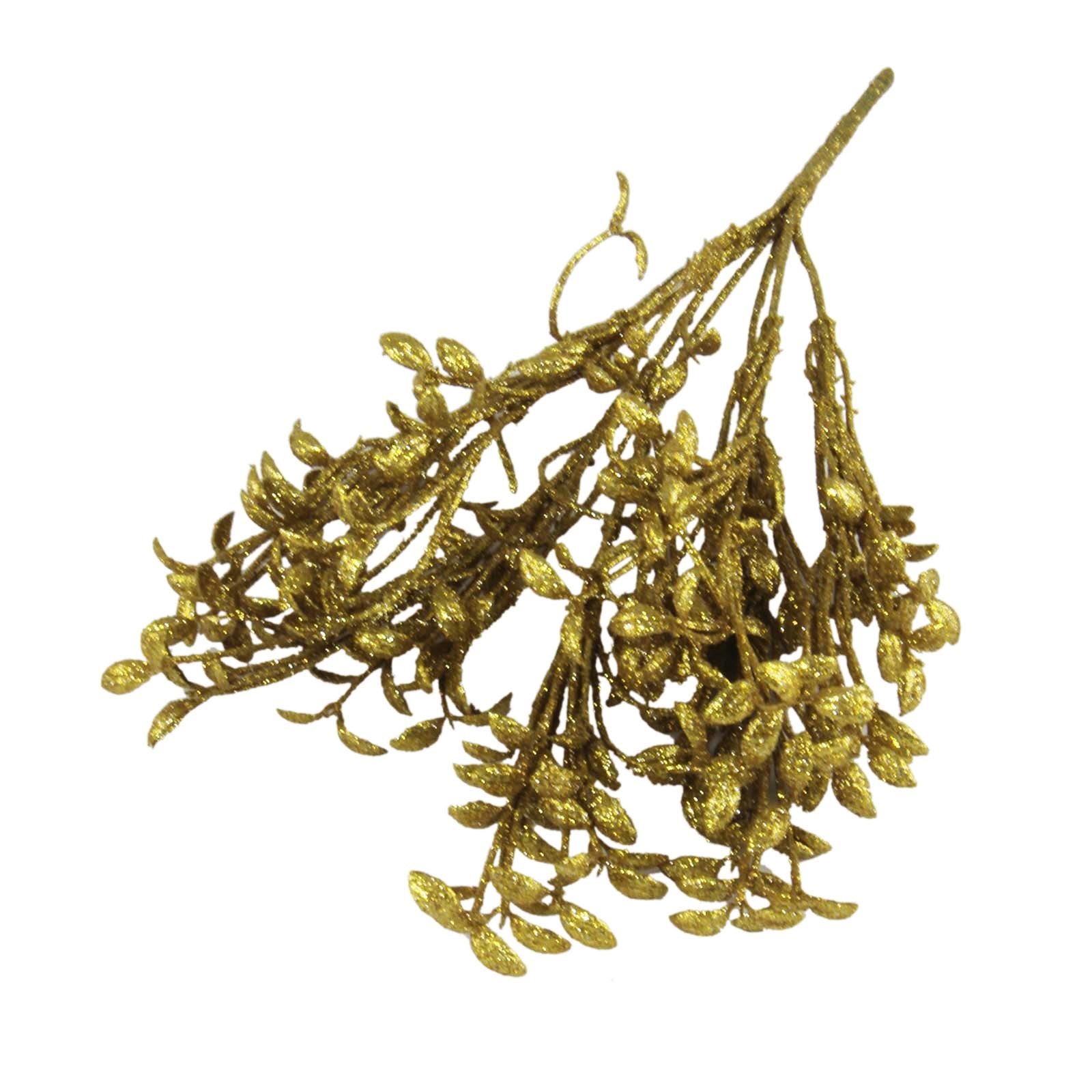 Heavy Glittered Mix Flower and Foliage Bunches